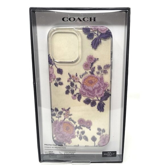 Coach Protective Slim Case for iPhone 12 Pro Max - Moody Floral - Picture 1 of 3